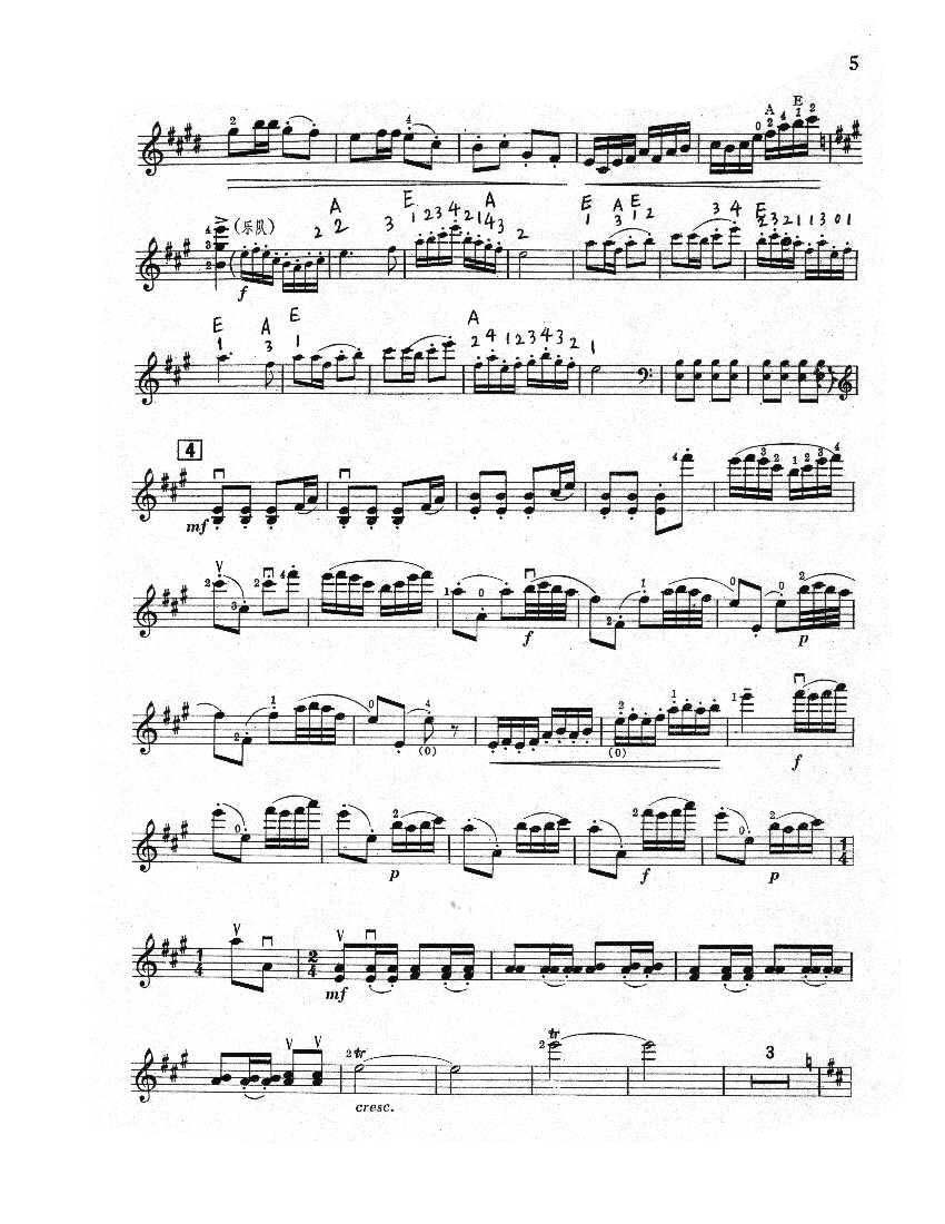 梁祝小提琴全剧谱歌谱,小提琴谱简谱