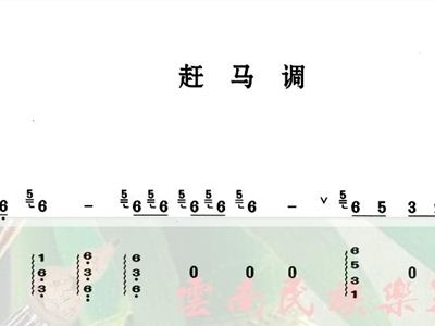 赶马调简谱_小星星简谱