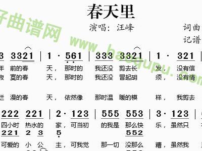 春天到万家曲谱_春天到万家时代背景