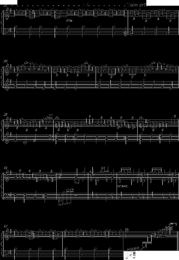 德沃夏克第九交响曲第四乐章曲谱_陶笛曲谱12孔