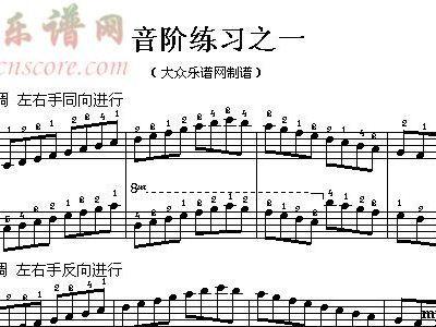 钢琴基础练习曲谱_钢琴练习曲谱(5)
