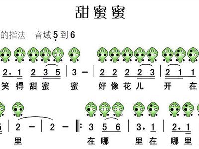 甜蜜蜜简谱笛子_沧海一声笑笛子简谱