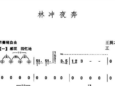 林冲夜奔简谱_林冲夜奔古筝简谱(2)