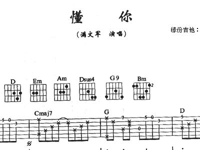 懂你简谱满文军_懂你满文军