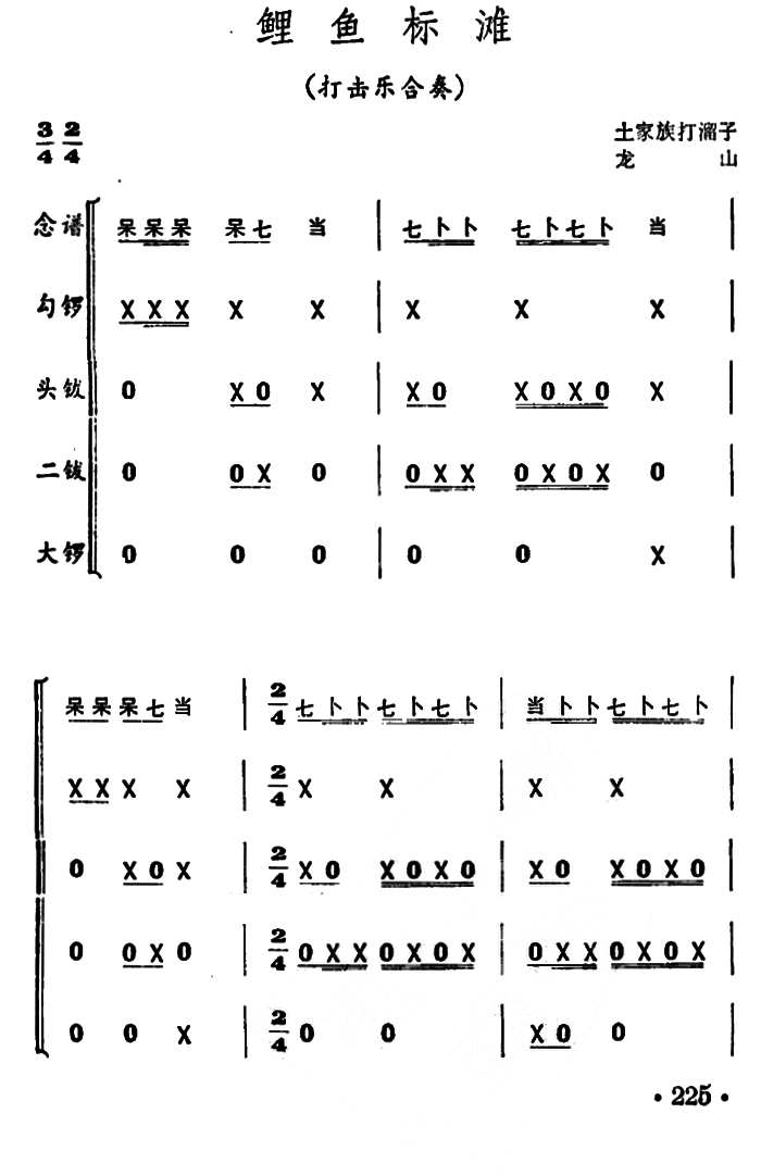 打击乐简谱_大雨小雨打击乐简谱