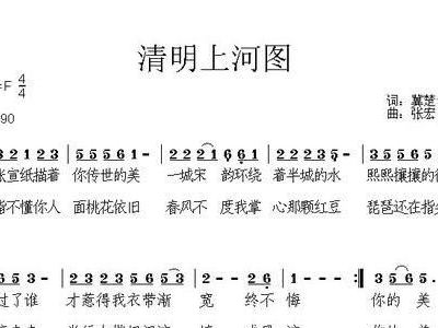 清明上河图简谱_清明上河图简谱歌谱(2)