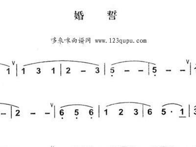 简谱婚誓_婚誓简谱歌谱(3)