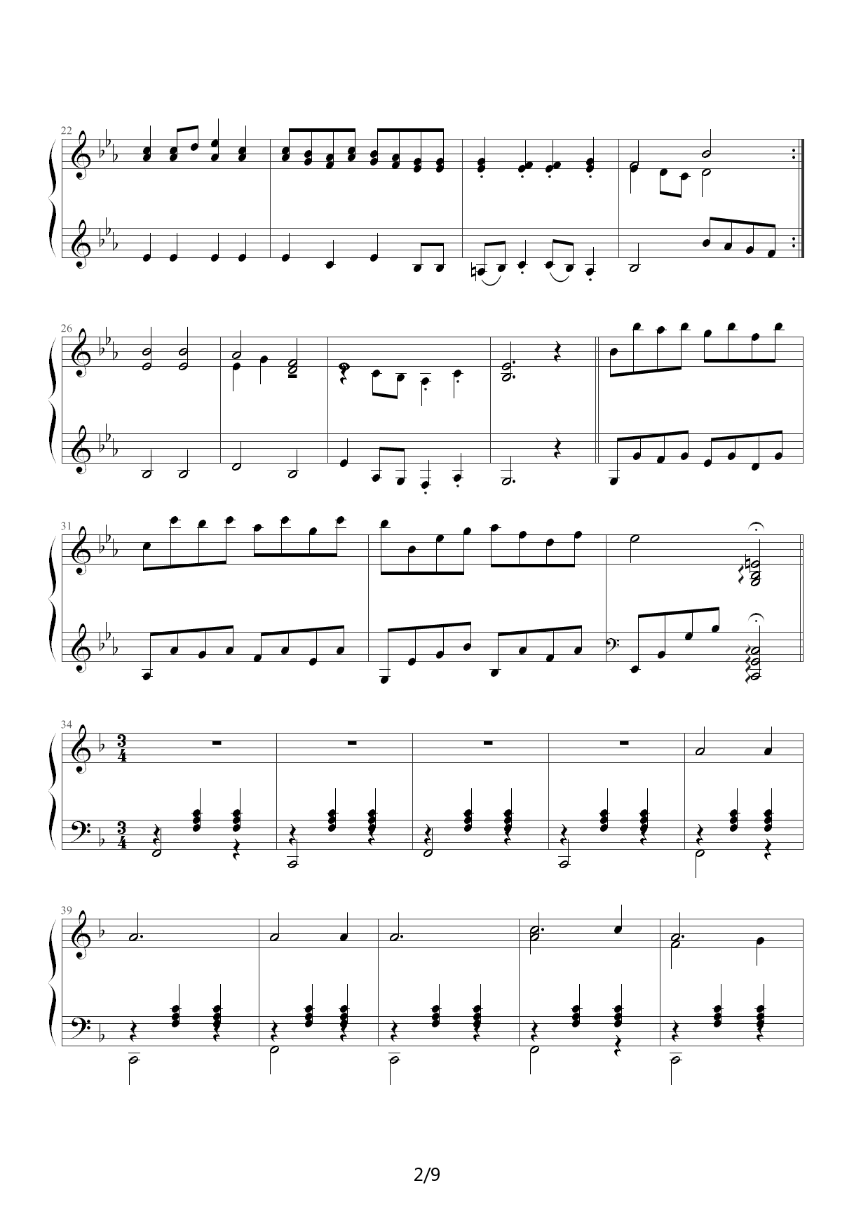 铃儿响叮当+变奏曲+钢琴谱