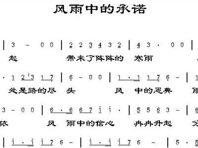 简谱风中的承诺_风中的承诺简谱歌谱