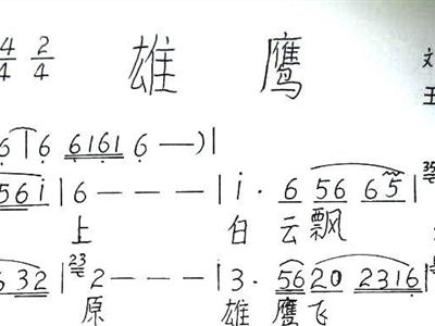 雄鹰简谱网_雄鹰飞过帕米尔简谱(3)