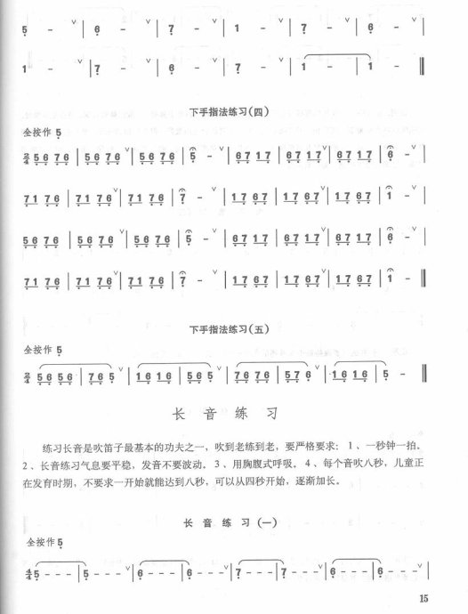 笛子入门曲谱_笛子入门曲谱古风