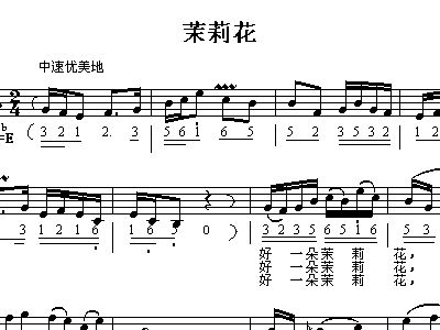 竹笛曲谱民谣_竹笛曲谱(3)