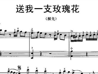 送你一支玫瑰花简谱_送我一支玫瑰花琵琶 送我一支玫瑰花琵琶简谱 送我一支玫瑰花琵琶吉他谱 钢琴谱 查字典简谱网(2)