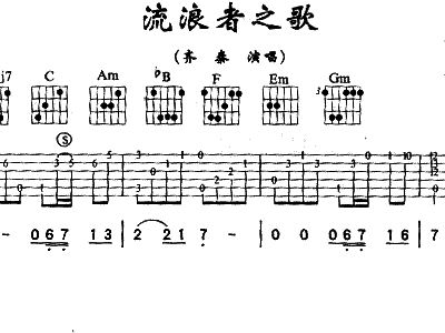 流浪者之歌简谱(2)