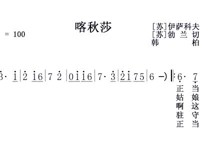 苏联喀秋莎简谱_苏联歌曲喀秋莎简谱(3)