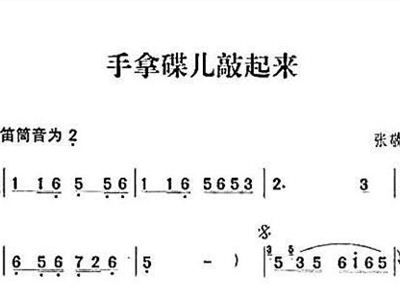 手拿碟儿敲起来