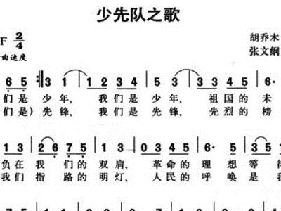 少先队出旗曲简谱_中国少年先锋队鼓号谱 1 出旗曲