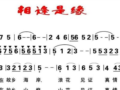 缘分再相遇简谱_缘分相遇图片