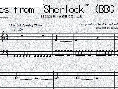 神探夏洛克简谱_the game is on