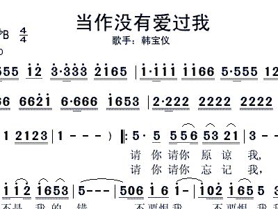 你是否爱过我简谱_宁愿你从未爱过我简谱(3)