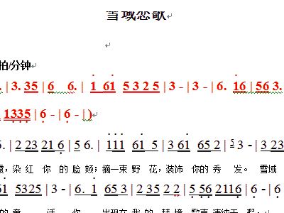 雪域宝殿简谱_雪域神山简谱(3)