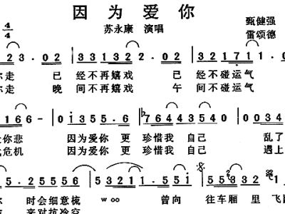 因为爱简谱_因为爱离开你简谱(3)
