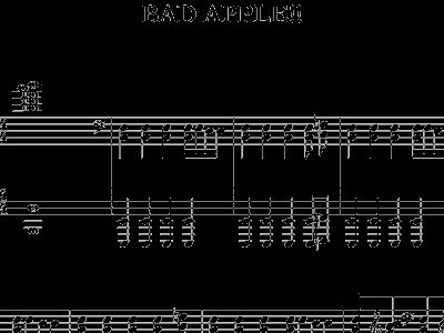 Bad Apple 东方project 钢琴谱 五线谱