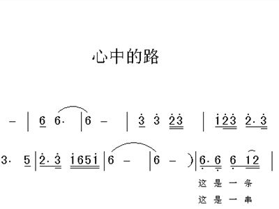 心中的路简谱_心中的路歌谱宋夏婷(3)