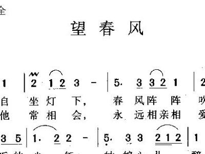 望春风曲谱_望春风二胡曲谱(3)