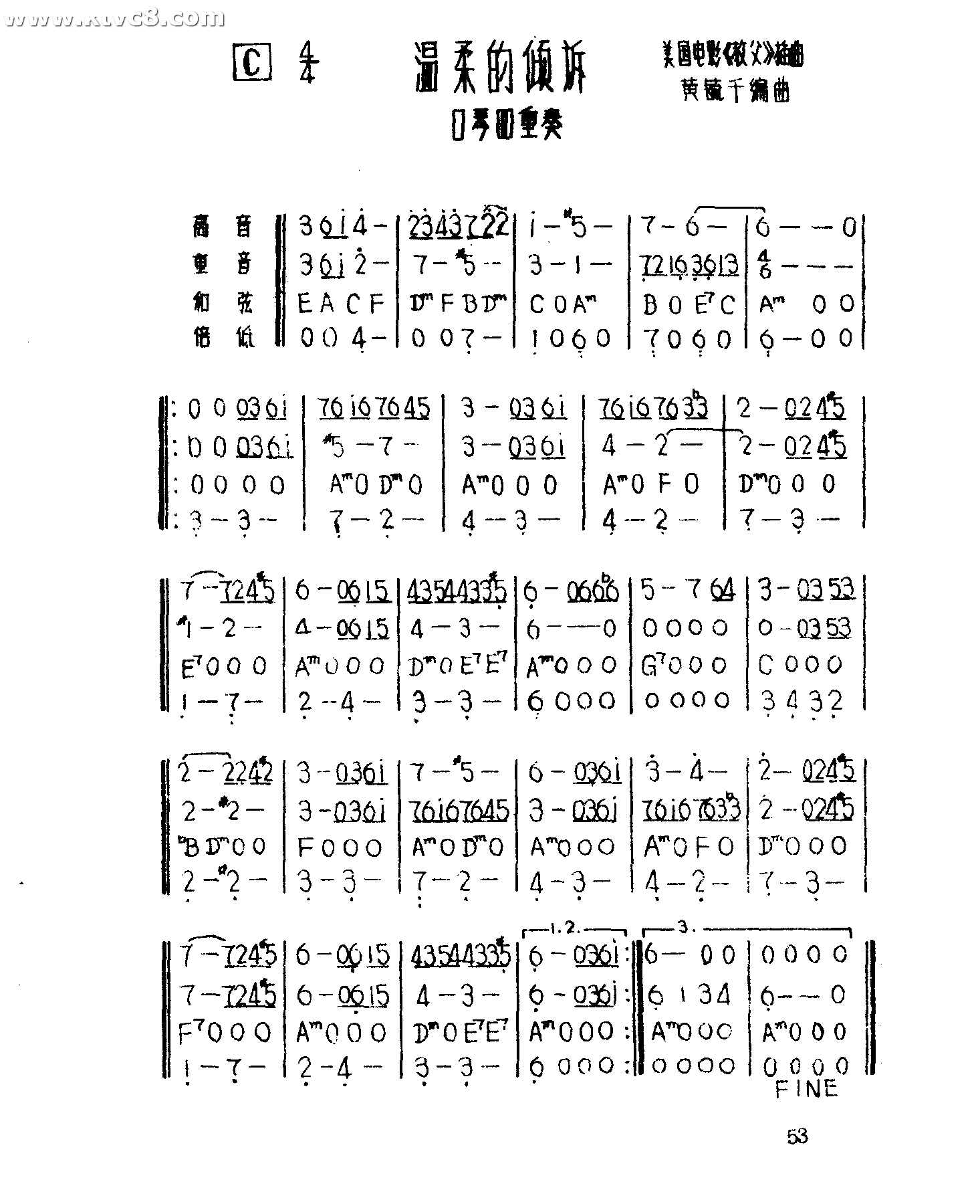 温柔的倾诉二胡曲谱_温柔的倾诉小提琴曲谱(3)