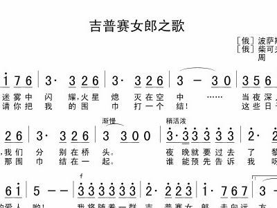 吉普赛之歌简谱_吉普赛回旋曲简谱(3)