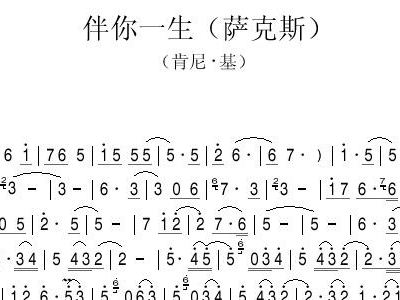 伴你一生简谱_伴你一生图片头像