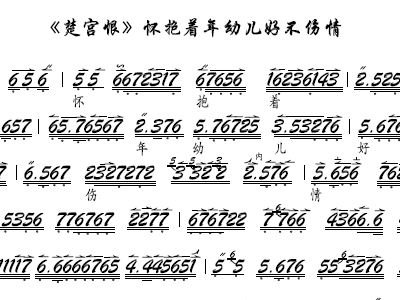 京胡丝竹情曲谱_陶笛曲谱12孔