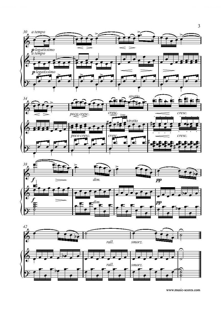Chopin Tristesse Etude Op 10 No 3 Flute Piano 钢琴谱 简谱