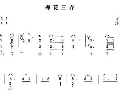 梅花三弄曲谱是关于什么的_梅花三弄是什么意思(2)
