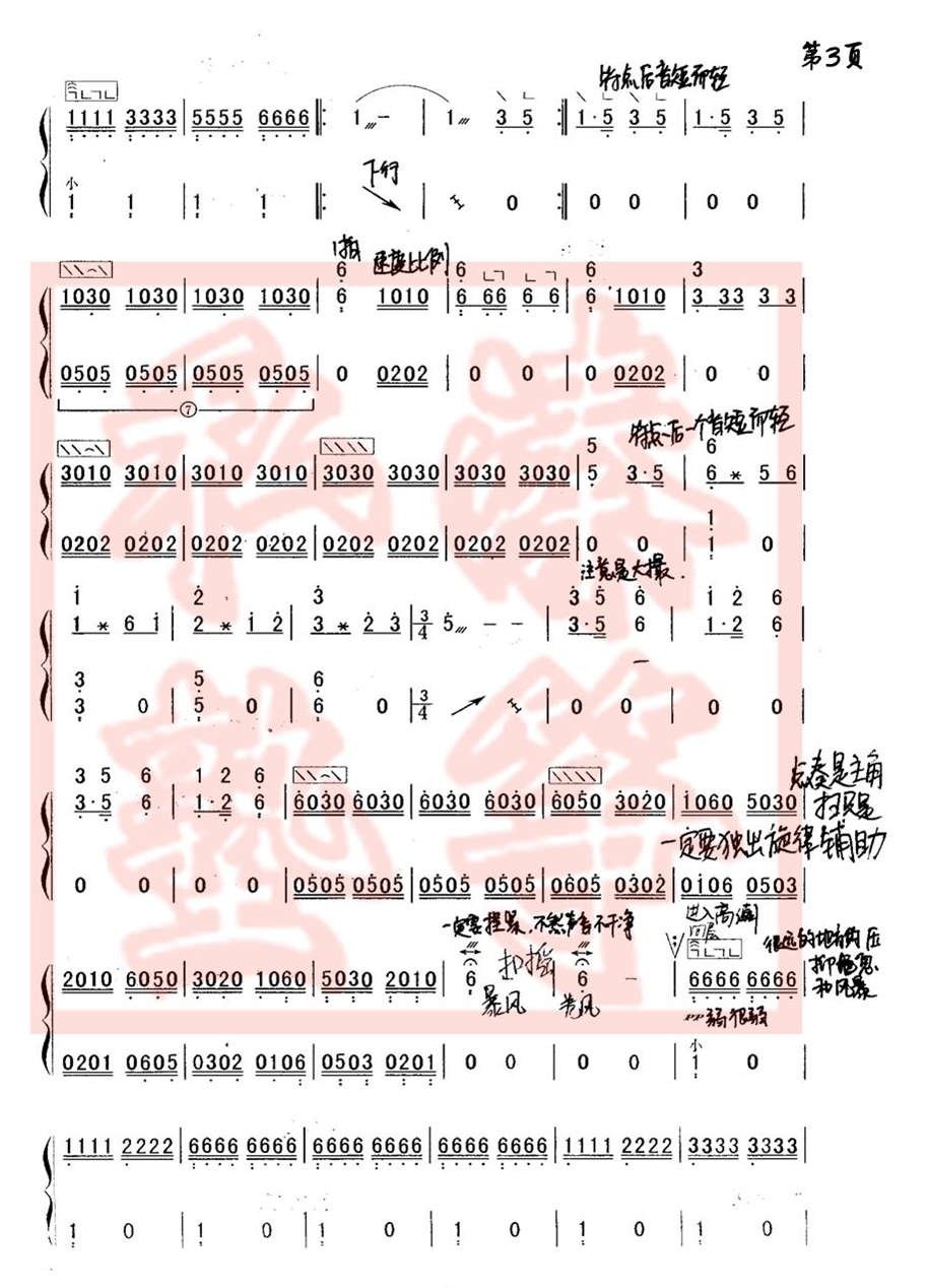 袁莎改编曲谱_袁莎改编的古筝曲谱(2)