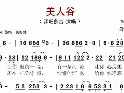 哈达简谱泽旺多吉_哈达简谱(2)