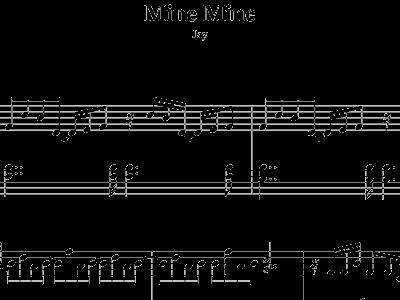 Mine简谱_儿歌简谱(3)
