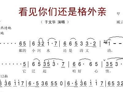 见到你们格外亲简谱_见到你们格外亲(3)