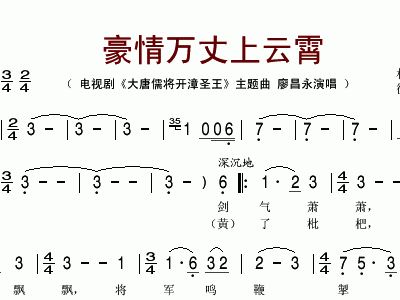 廖昌永召唤曲谱图片