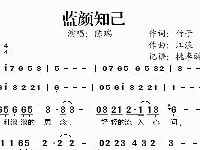 陈瑞歌曲谱子_陈瑞的歌曲昨夜图片