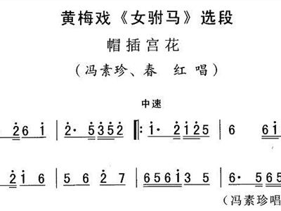 女驸马简谱歌谱_驸马原来是女人 女驸马 选段 黄梅戏(2)