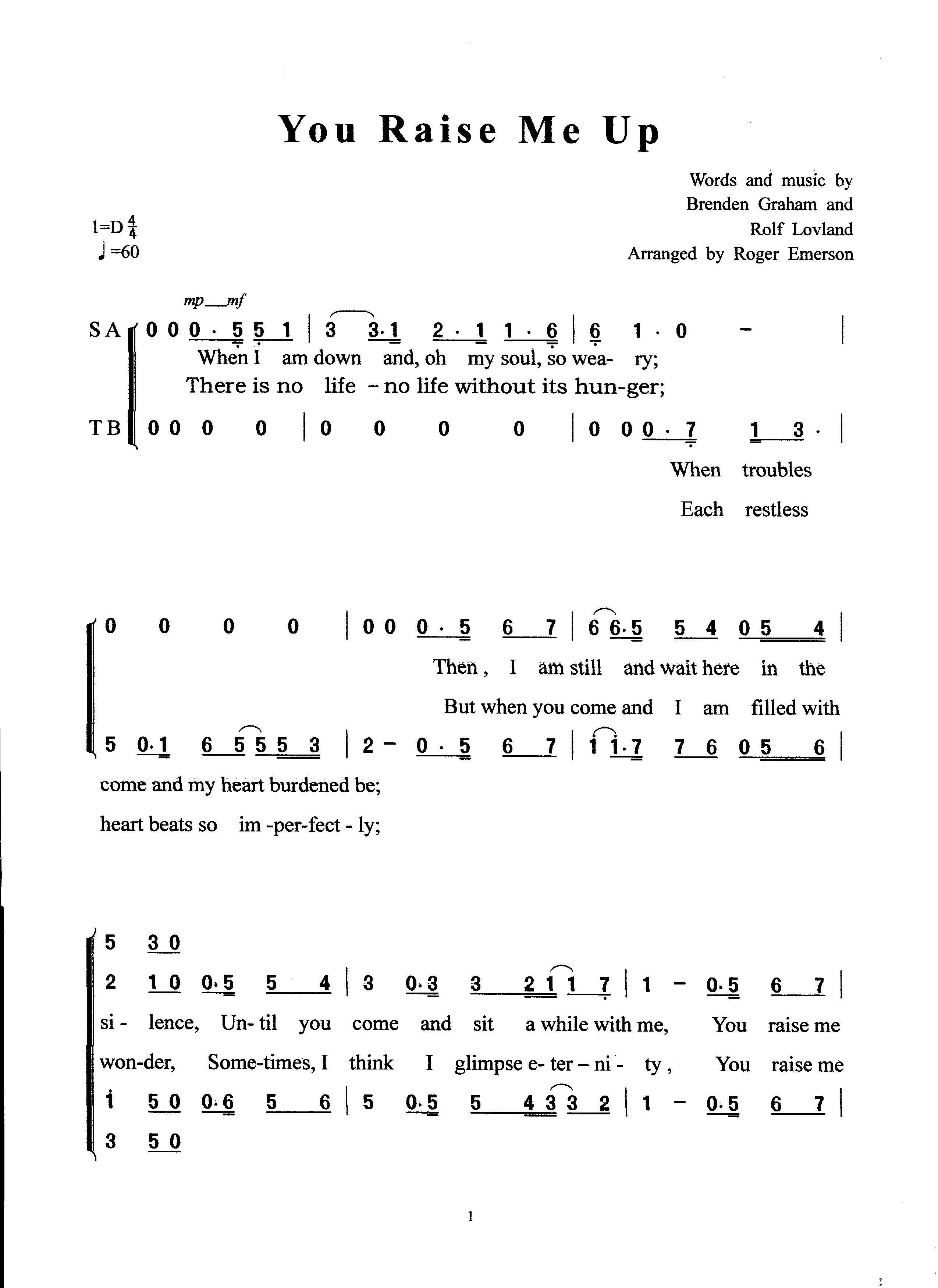 Josh Groban - You Raise Me Up Lyrics AZLyricscom