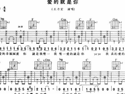 爱的就是你简谱_最爱的就是你简谱