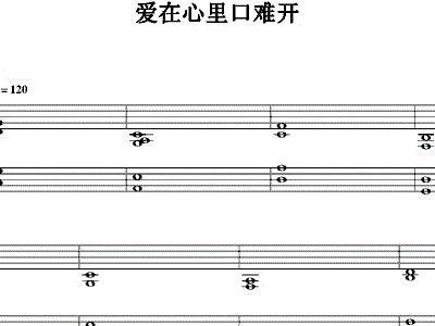 爱在心里简谱_在心里从此有个你简谱(2)
