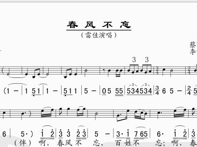 忘不了简谱雷佳_忘不了