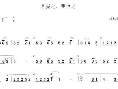 月亮走简谱_月亮走我也走简谱(2)