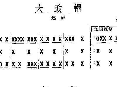大鼓帽 起翻 大 大鼓谱,鼓谱,总谱 简谱,五线谱