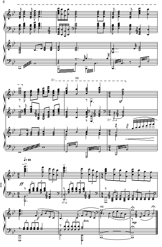 曲谱黄河颂_黄河颂思维导图(3)