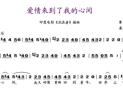 电影流浪者简谱_儿歌简谱(3)